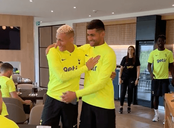 Richarlison and Romero have awkward first encounter at Spurs training after previous spats Richarlison and Romero have awkward first encounter at Spurs training after previous spats