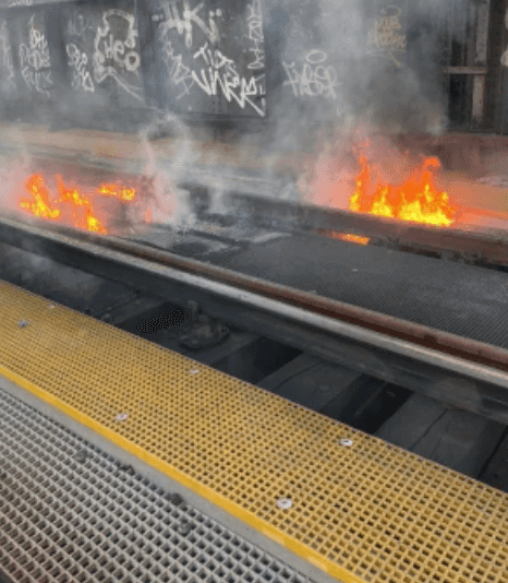 ‘Stray spark’ ignites fire on timber beams blocking major London railway line ‘Stray spark’ ignites fire on timber beams blocking major London railway line