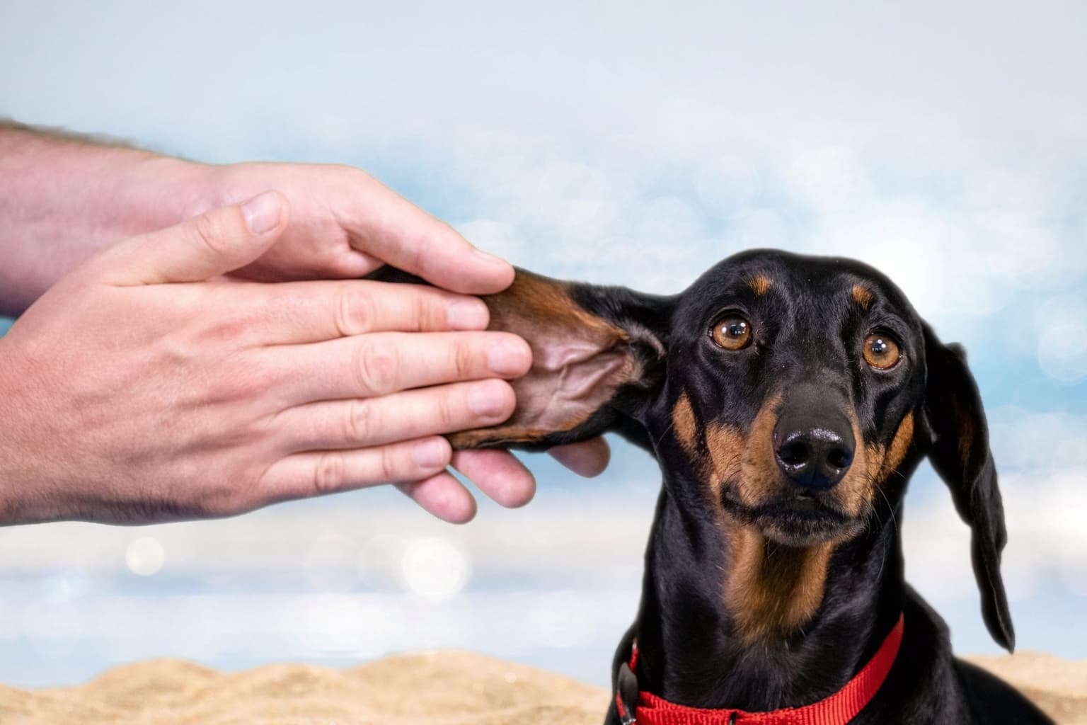 A hotel booking platform is urging Brits to use suncream this summer… on their dogs