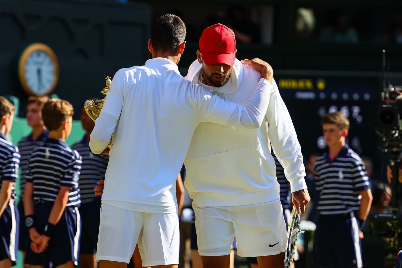 Woman accused of downing ‘700 drinks’ and ‘distracting’ Kyrgios at Wimbledon breaks silence