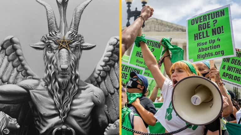 Satanic Temple to challenge Supreme Court abortion decision as it violates religious freedom Satanic Temple to challenge Supreme Court abortion decision as it violates religious freedom