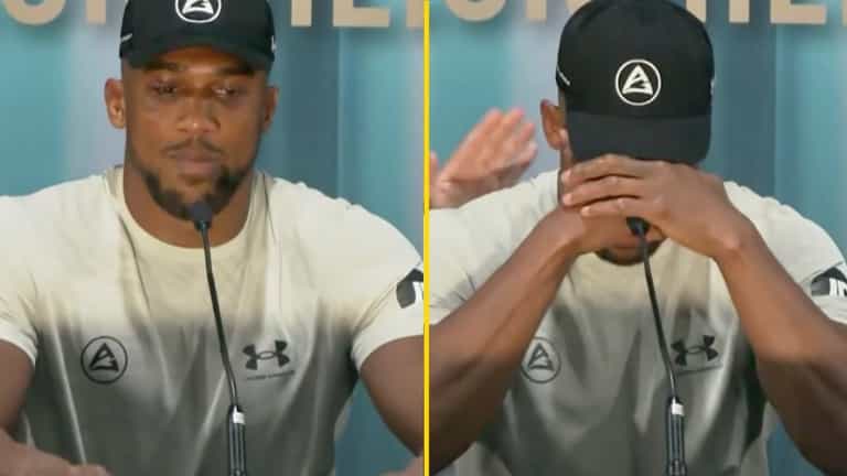 Anthony Joshua explains why he stormed out of the ring in emotional post-fight press conference Anthony Joshua explains why he stormed out of the ring in emotional post-fight press conference