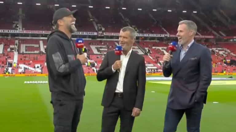 Roy Keane creases up Jurgen Klopp with classic call-back remark Roy Keane creases up Jurgen Klopp with classic call-back remark