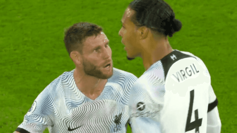 “That’s your ball!” – James Milner climbs into Virgil Van Dijk after Sancho goal “That’s your ball!” – James Milner climbs into Virgil Van Dijk after Sancho goal