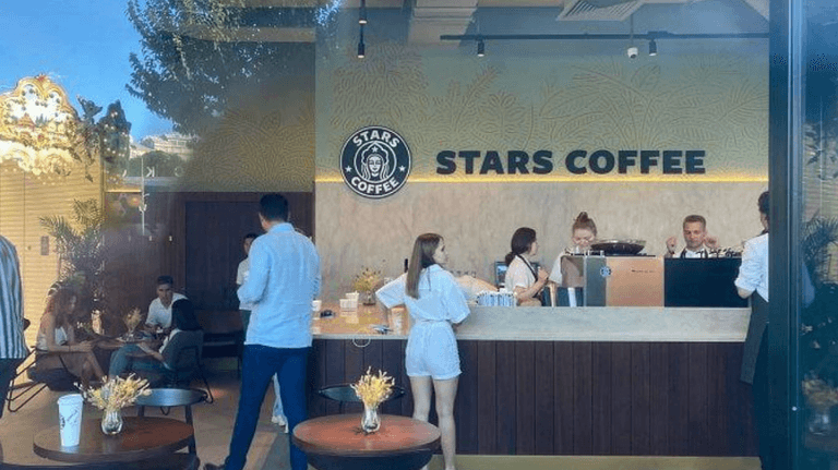 Pro-Putin rapper reopens former Starbucks coffee shops in Russia Pro-Putin rapper reopens former Starbucks coffee shops in Russia