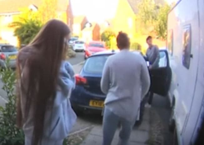 Son crashing car on driveway ruins the moment mum meets girlfriend for the first time