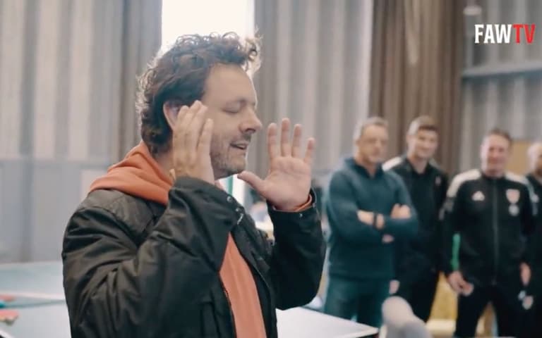 Michael Sheen delivers rapturous rallying cry in front of the Wales squad Michael Sheen delivers rapturous rallying cry in front of the Wales squad