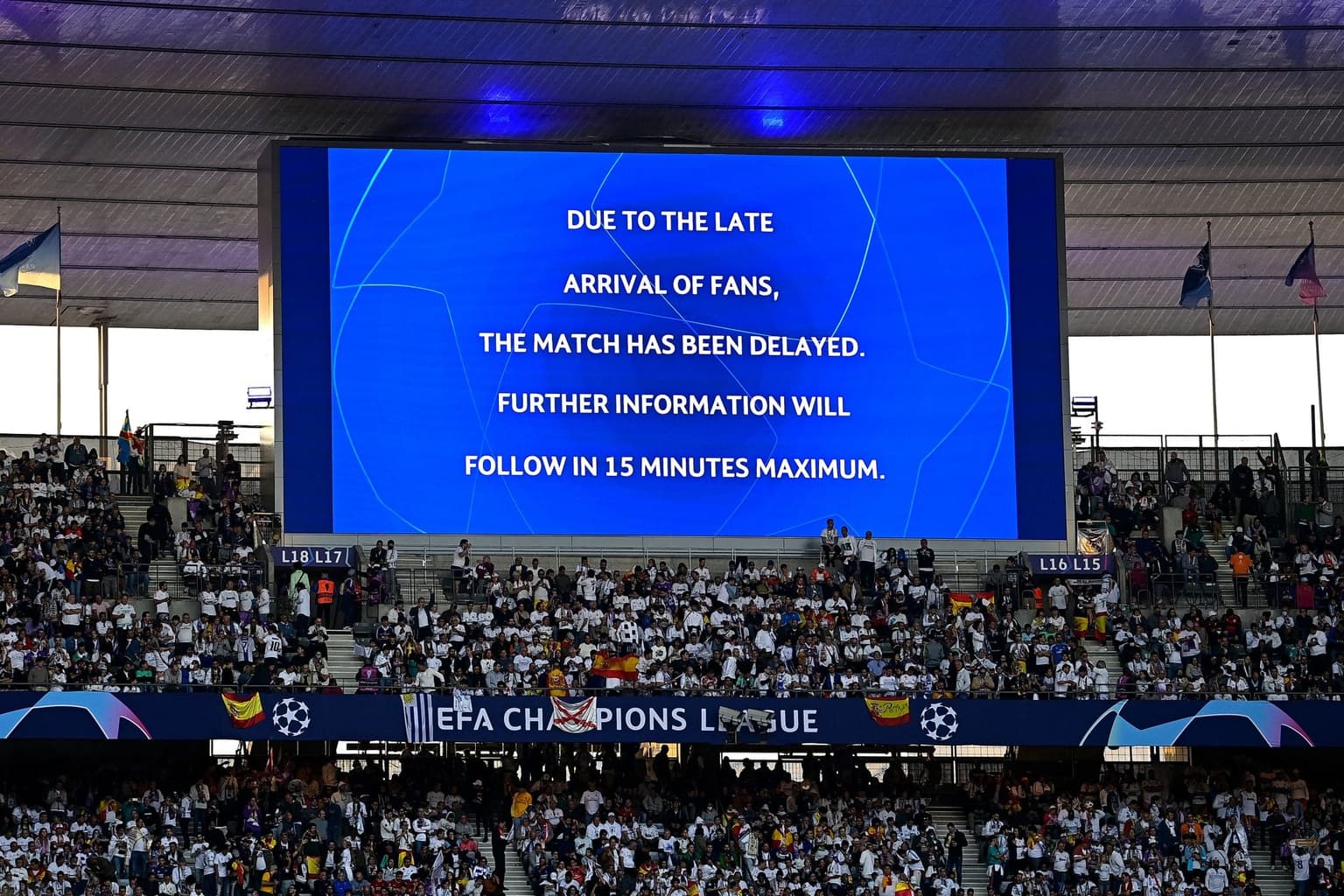 UEFA pre-planned statement blaming fans for Champions League Final delays