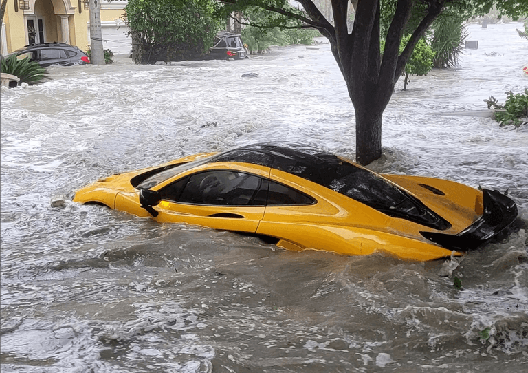 Hurricane Ian washes man’s newly purchased $1 million McLaren out of garage and down street Hurricane Ian washes man’s newly purchased $1 million McLaren out of garage and down street