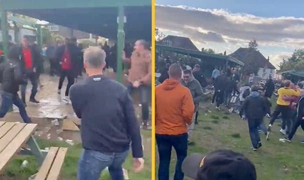 Arrests made after ‘disguised’ German fans storm pub to attack England fans