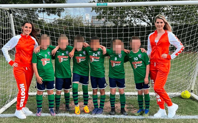 Outrage after Hooters sponsor U10s football team Outrage after Hooters sponsor U10s football team