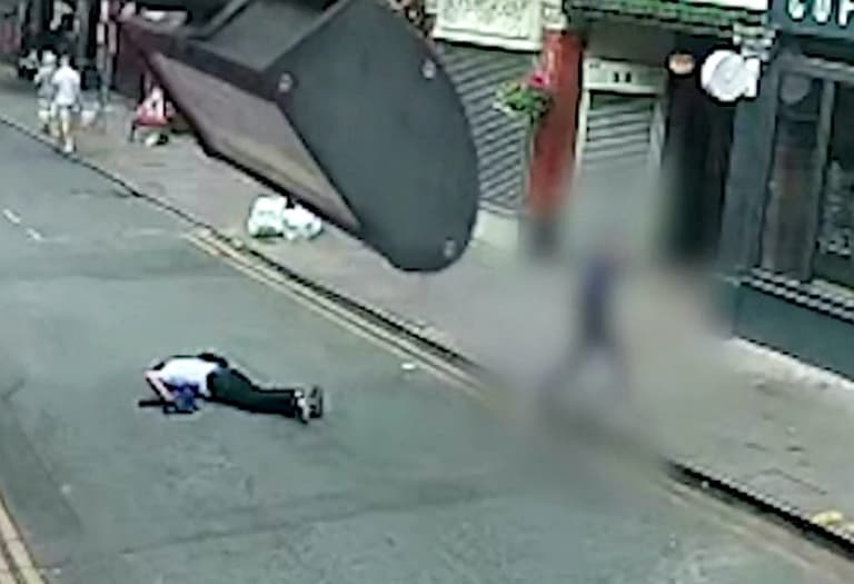 Shocking video shows grandad, 62, beaten and ‘left for dead’ on street after ‘brushing’ arm of young woman Shocking video shows grandad, 62, beaten and ‘left for dead’ on street after ‘brushing’ arm of young woman