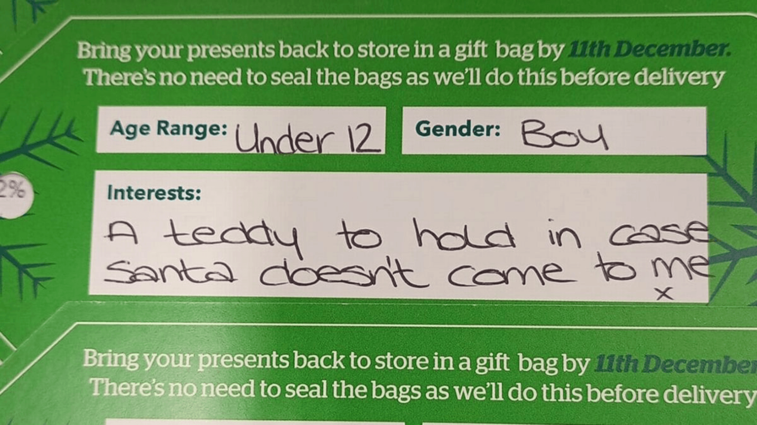 Dunelm staff left in tears over Children’s requests for Christmas presents