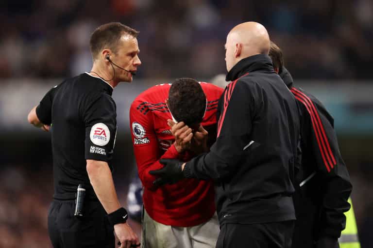 Raphael Varane leaves pitch in tears after suffering injury against Chelsea Raphael Varane leaves pitch in tears after suffering injury against Chelsea