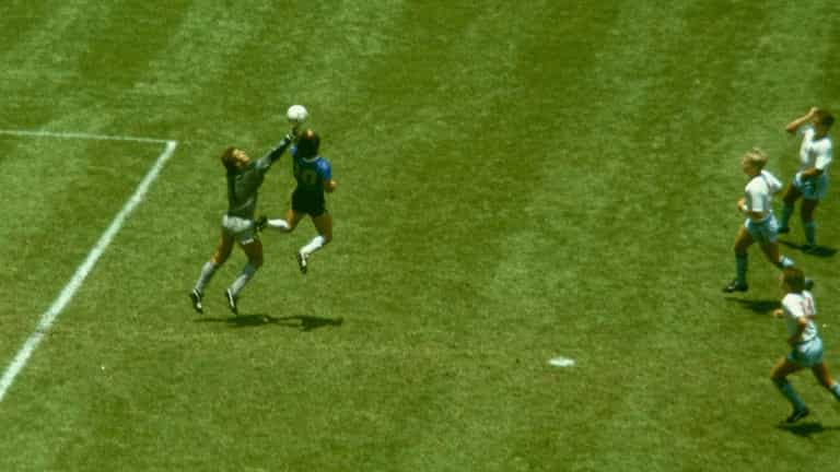 Poll reveals millions of football fans are still mad about Diego Maradona’s infamous Hand of God goal Poll reveals millions of football fans are still mad about Diego Maradona’s infamous Hand of God goal