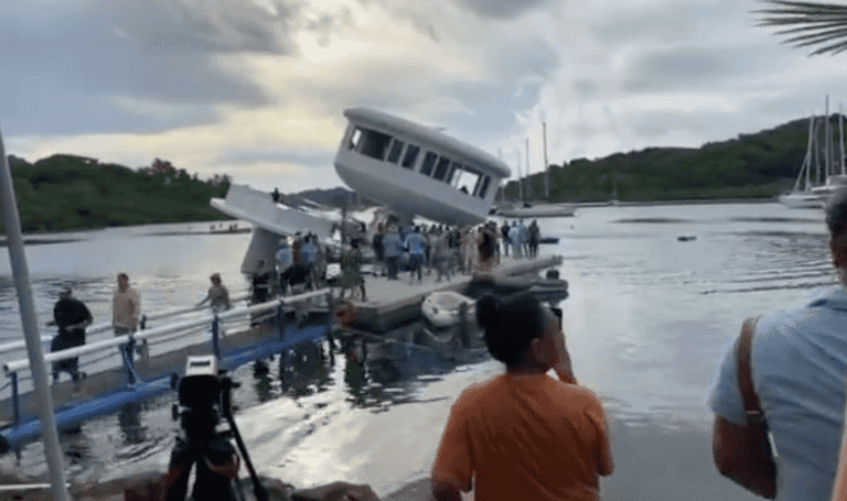 $1.5 million floating home prototype sinks into water at grand unveiling $1.5 million floating home prototype sinks into water at grand unveiling