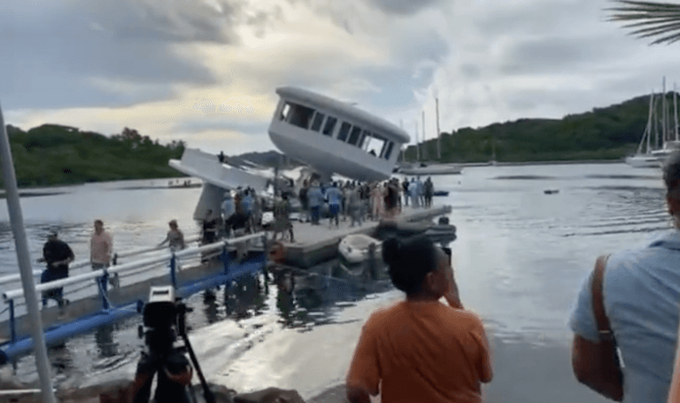 $1.5 million floating home prototype sinks into water at grand unveiling $1.5 million floating home prototype sinks into water at grand unveiling