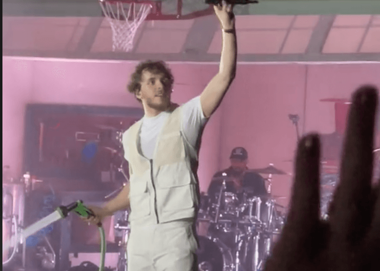 Jack Harlow turns hosepipe on his fans ‘like they are plants’ in bizarre footages