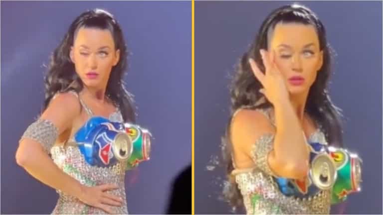 Katy Perry’s eye appears paralysed during concert sparking bizarre conspiracy theories Katy Perry’s eye appears paralysed during concert sparking bizarre conspiracy theories