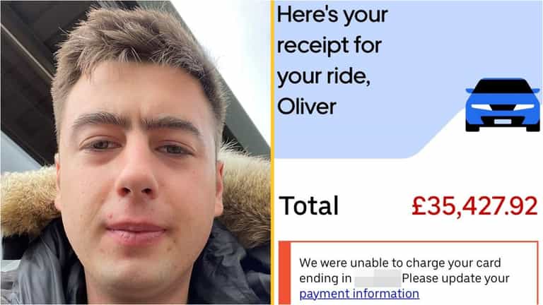 Man’s horror after being charged £35,000 for a 15-minute Uber ride Man’s horror after being charged £35,000 for a 15-minute Uber ride