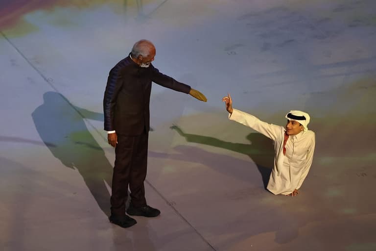Why Morgan Freeman wore a single glove at the Qatar World Cup opening ceremony Why Morgan Freeman wore a single glove at the Qatar World Cup opening ceremony