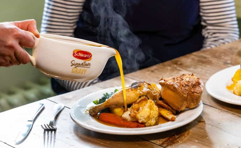 Gravy-obsessed Brits drink it through straws, take it on holiday and even pour it over pizza Gravy-obsessed Brits drink it through straws, take it on holiday and even pour it over pizza
