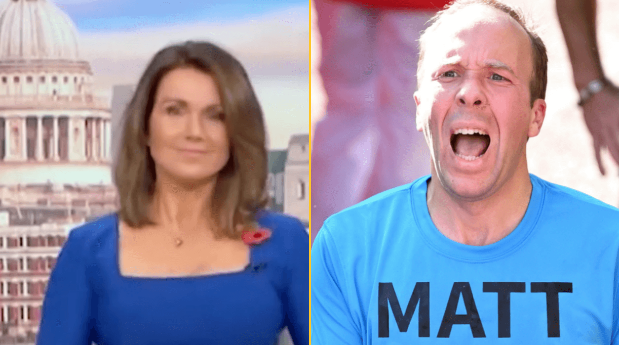 Susanna Reid forced to apologise after GMB guest calls Matt Hancock a ‘d***head’