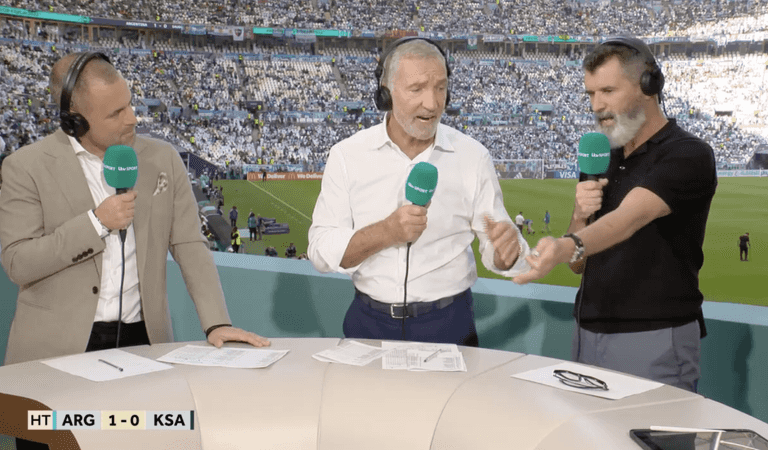 Roy Keane and Graeme Souness involved in heated half time exchange Roy Keane and Graeme Souness involved in heated half time exchange