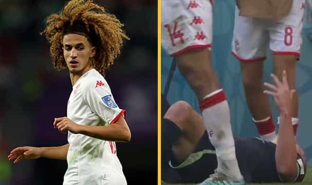 Hannibal Mejbri nearly causes scrap from the bench after throwing ball at Australia player Hannibal Mejbri nearly causes scrap from the bench after throwing ball at Australia player