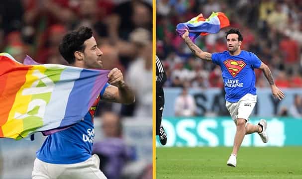 World Cup protester releases defiant statement after pitch invasion World Cup protester releases defiant statement after pitch invasion