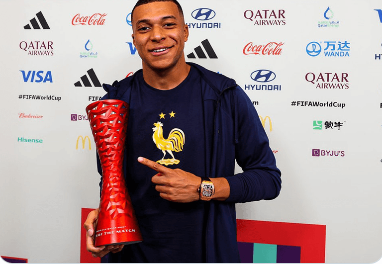 Kylian Mbappé ‘deliberately hiding’ Budweiser sponsor on Man of the Match awards Kylian Mbappé ‘deliberately hiding’ Budweiser sponsor on Man of the Match awards