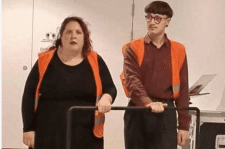 Protesters glue themselves to railing during concert but make one major error Protesters glue themselves to railing during concert but make one major error