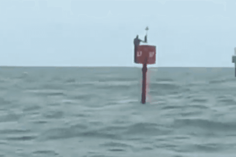 Man survived for two days at sea by clinging onto a buoy Man survived for two days at sea by clinging onto a buoy