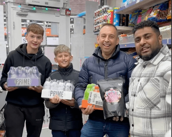 Dad spends £1k on Prime energy drink as Xmas presents for his kids Dad spends £1k on Prime energy drink as Xmas presents for his kids