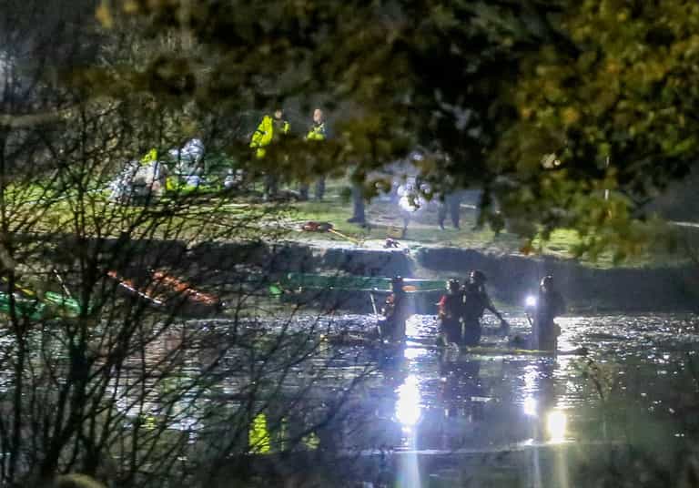 Four children suffer cardiac arrest after falling through ice while playing on frozen lake Four children suffer cardiac arrest after falling through ice while playing on frozen lake