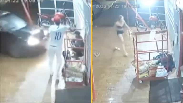 Daughter runs car into man after he allegedly raped and beat her mother Daughter runs car into man after he allegedly raped and beat her mother