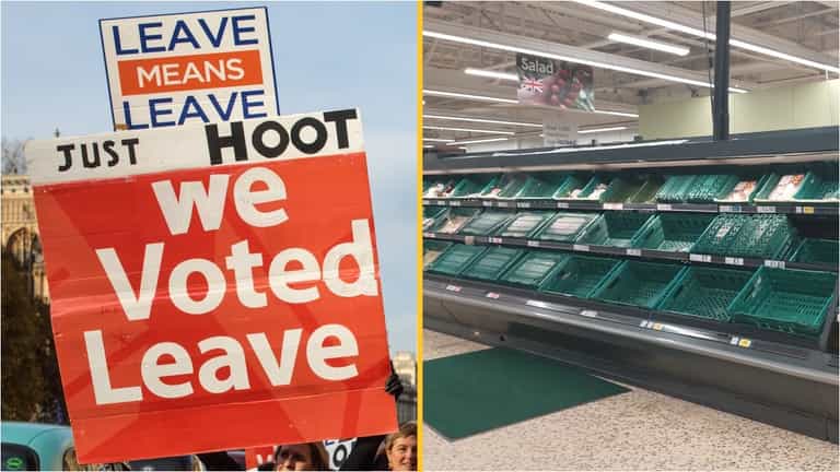British supermarkets ‘horribly hurt’ by Brexit says former Sainsbury’s boss as fruit and veg rationing imposed British supermarkets ‘horribly hurt’ by Brexit says former Sainsbury’s boss as fruit and veg rationing imposed