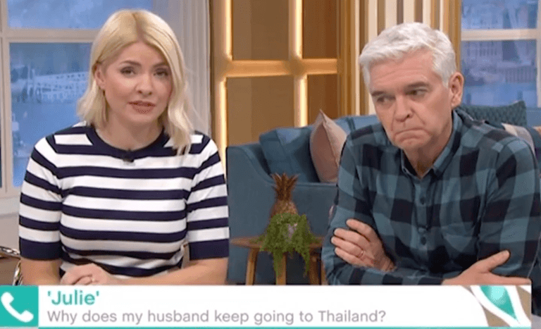 This Morning caller says her husband keeps going on surprise trips to Thailand and sends money there This Morning caller says her husband keeps going on surprise trips to Thailand and sends money there
