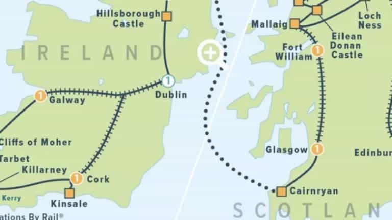 US train company shares hilariously awful map of Ireland US train company shares hilariously awful map of Ireland