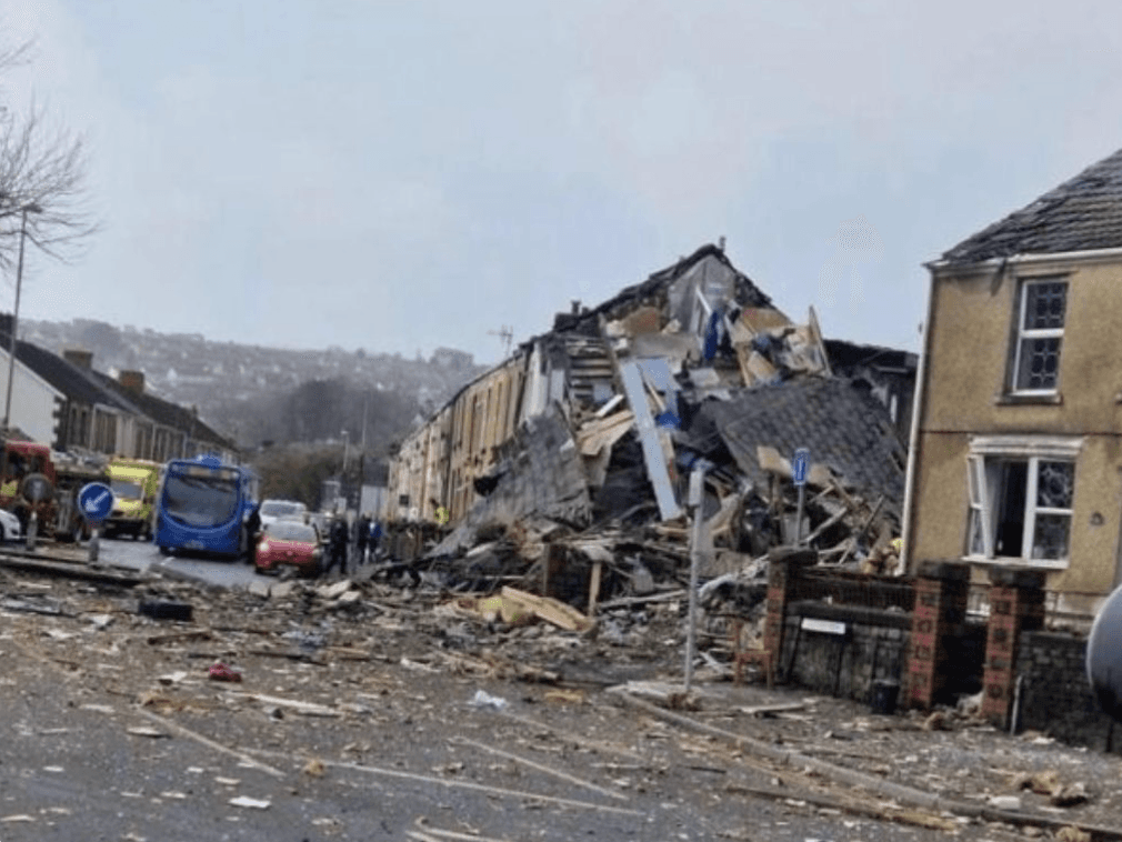 ‘Major incident declared’ as house collapses in suspected gas explosion