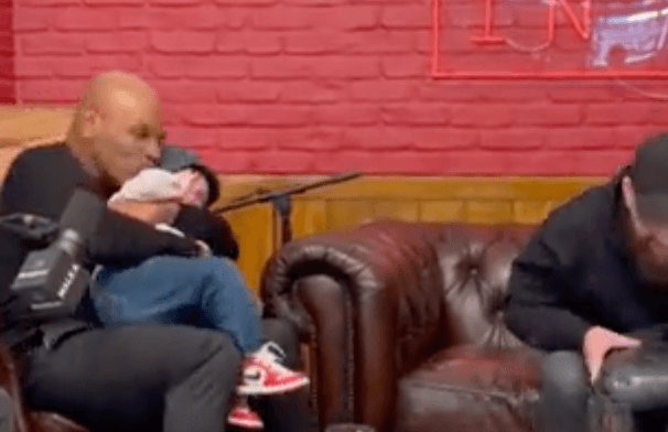 Mike Tyson fights Hasbulla and bites his ear in bizarre footage Mike Tyson fights Hasbulla and bites his ear in bizarre footage