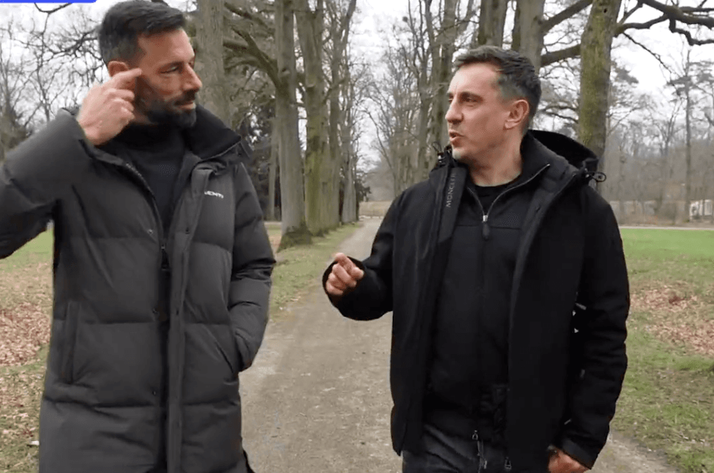 Ruud Van Nistelrooy admits that he once tried to punch Gary Neville