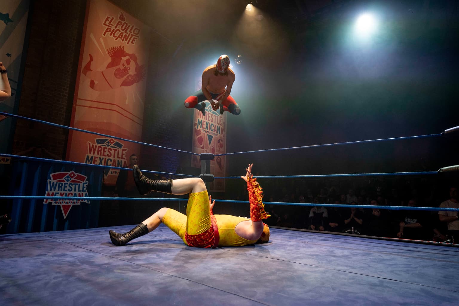 Domino’s set up pizza stall in the middle of a Mexican wrestling arena