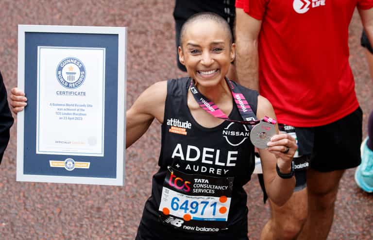Radio 1 DJ Adele Roberts becomes fastest woman to run London Marathon with stoma bag Radio 1 DJ Adele Roberts becomes fastest woman to run London Marathon with stoma bag