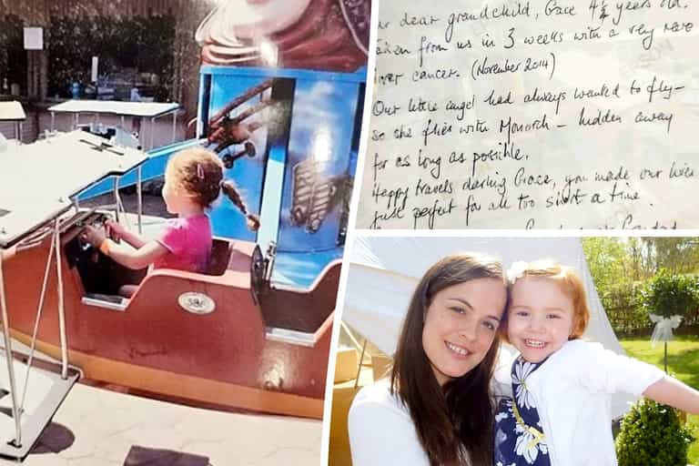 Photo found behind aeroplane mirror of girl who dreamed of flying before she died Photo found behind aeroplane mirror of girl who dreamed of flying before she died