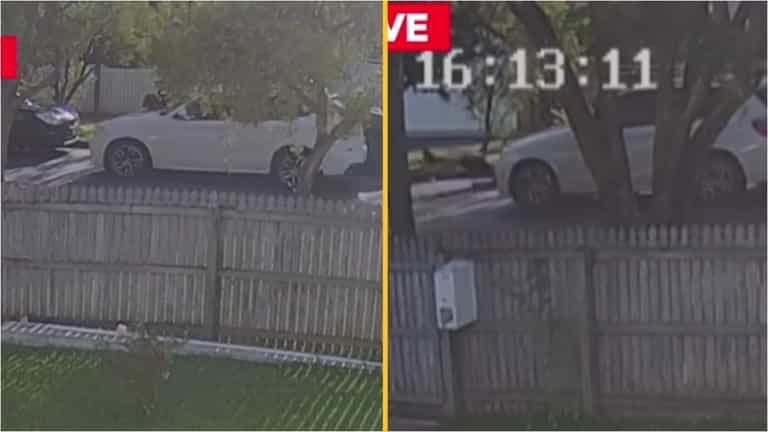 Woman runs car over cheating husband and mistress in CCTV footage Woman runs car over cheating husband and mistress in CCTV footage