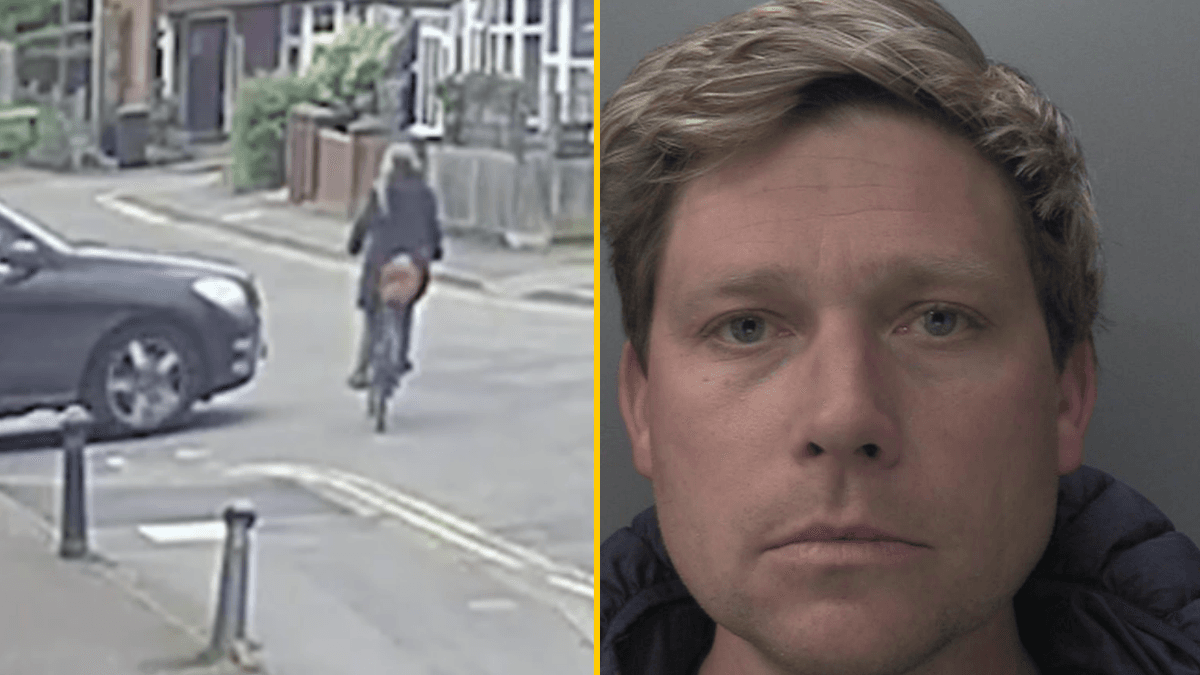 Harrowing moment drink driver knocks cyclist, 70, off her bike – then drives over her