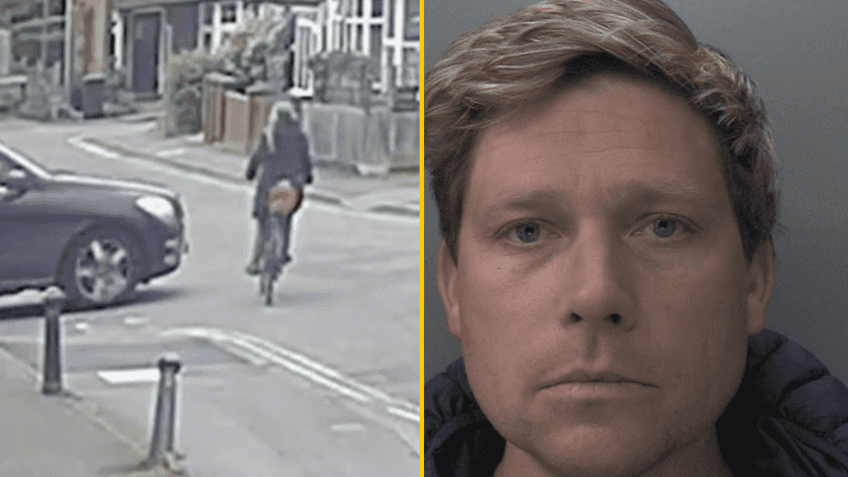 Harrowing moment drink driver knocks cyclist, 70, off her bike – then drives over her Harrowing moment drink driver knocks cyclist, 70, off her bike – then drives over her
