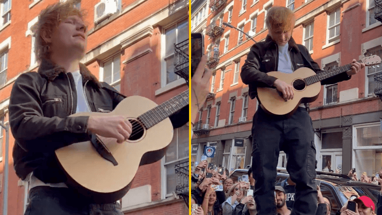 Ed Sheeran celebrates trial win with surprise street concert in New York Ed Sheeran celebrates trial win with surprise street concert in New York