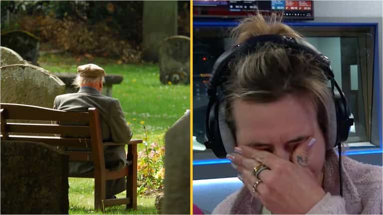 Pensioner tells radio host first thing he’ll do after winning £105k is buy his late wife a headstone Pensioner tells radio host first thing he’ll do after winning £105k is buy his late wife a headstone